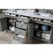 James Martin Vanities Brittany 72in Double Vanity, Urban Gray w/ 3 CM Carrara Marble Top 650-V72-UGR-3CAR - alternate 2